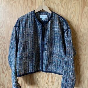 HANDWOVEN Vintage SILK Cardigan Jacket